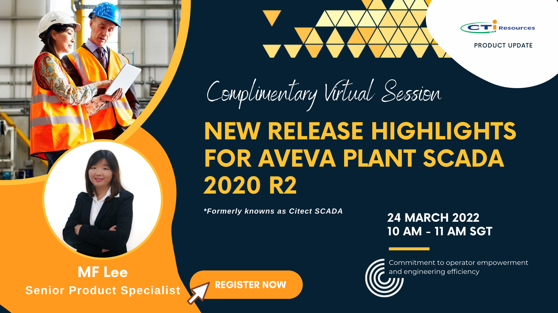 Complimentary Virtual Session : New Release Highlight AVEVA Plant SCADA 2020 R2